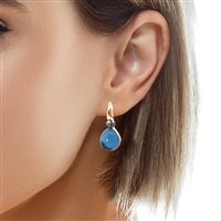 Pendientes Lucos Mujer in Plata Quarzo ESOR C83-VERDE - ESOR C83-VERDE